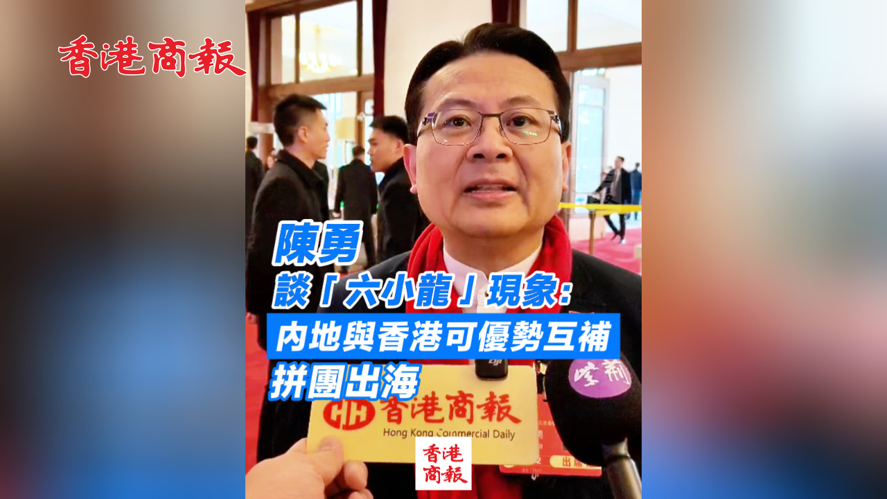 有片丨陳勇談「六小龍」現象：內地與香港可優勢互補 拼團出海