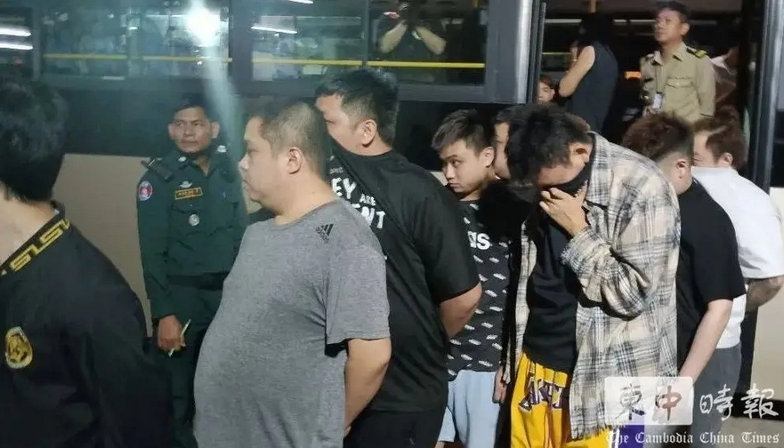 柬埔寨警方突襲電詐園區，扣留258名外籍人員