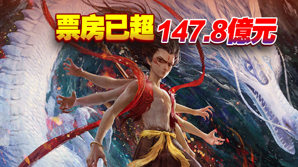 《哪吒2》票房距全球第6僅差不到1億