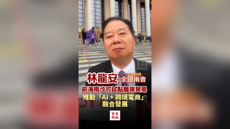有片丨林龍安：前海南沙可試點離岸貿易 推動「AI + 跨境電商」融合發展