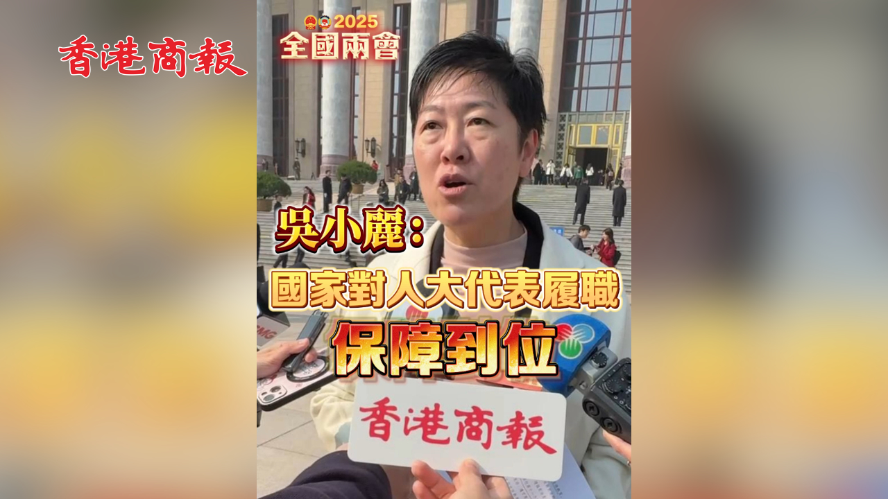 有片丨吳小麗：國家對人大代表履職保障到位