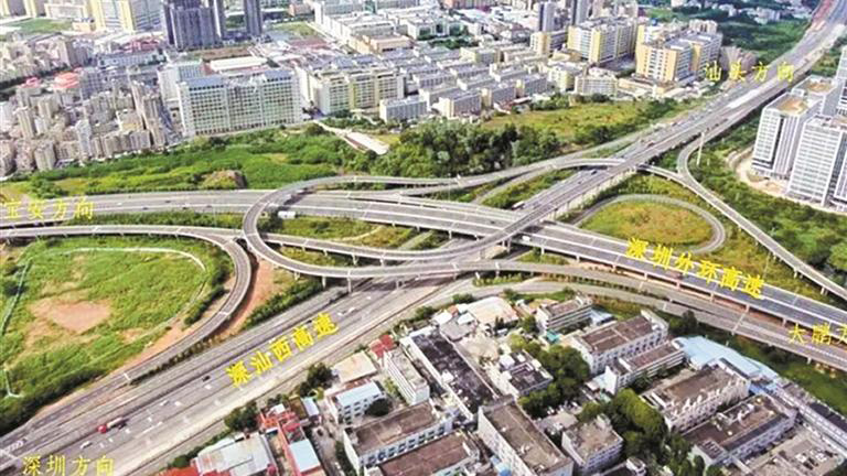深圳外環高速坑梓東互通正式啟用