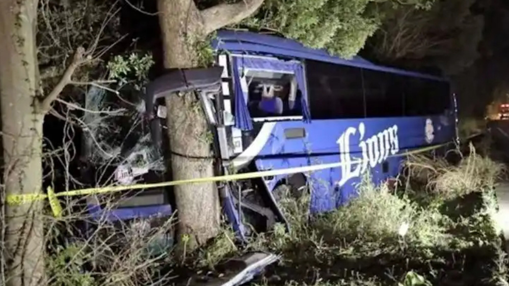 日本一客車撞上防風林致1死21傷 暫無中國人傷亡報告