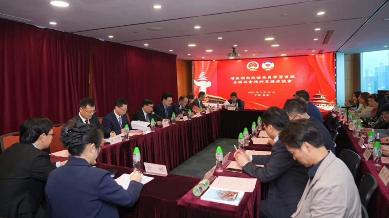 港區湖南政協委員深入學習貫徹全國兩會精神