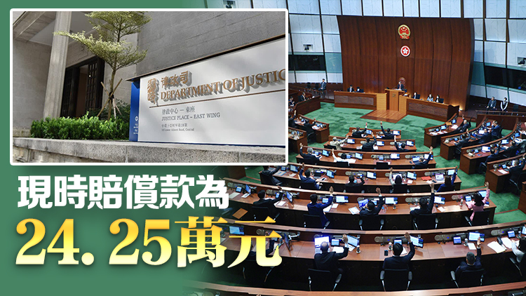 律政司擬提高親屬喪亡之痛賠償款至25.35萬元