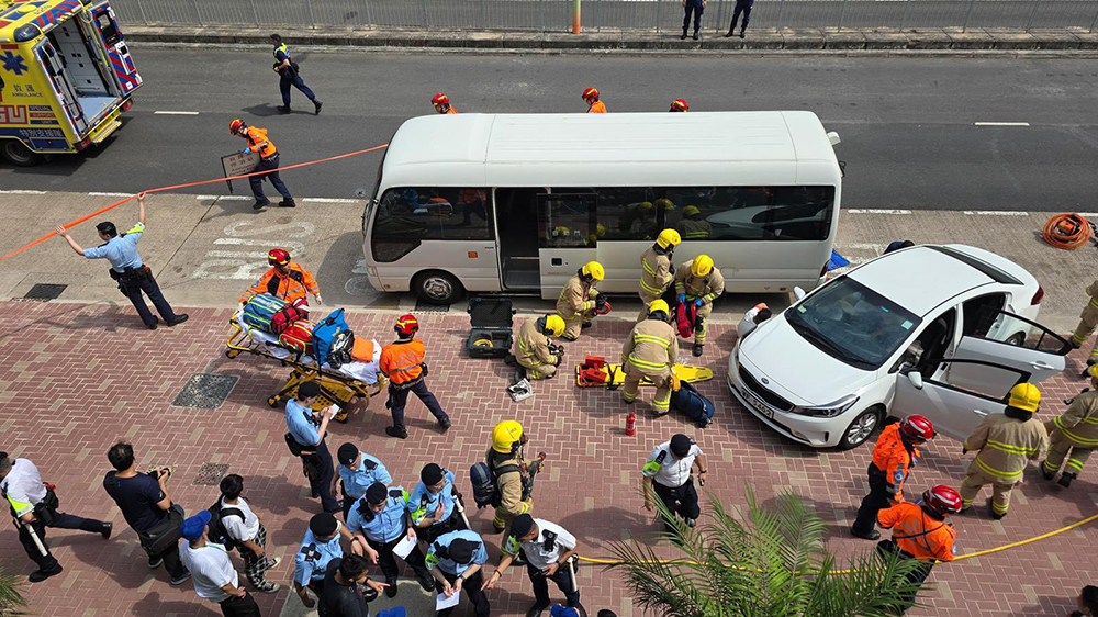 警方聯同多個部門進行反恐演習 為全國運動會作好準備