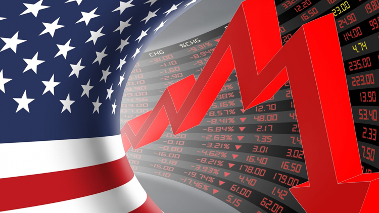 美經濟三年來首現萎縮  特朗普稱「不關我事！」道指又現跌市