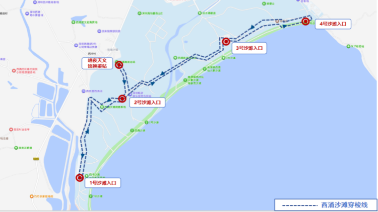 深圳升級公交服務！兩條西涌景區內部接駁線路開通