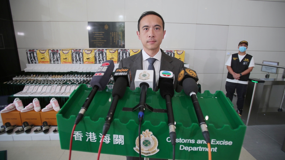 粵港澳海關聯合行動打擊轉口冒牌貨 檢值4100萬元貨物