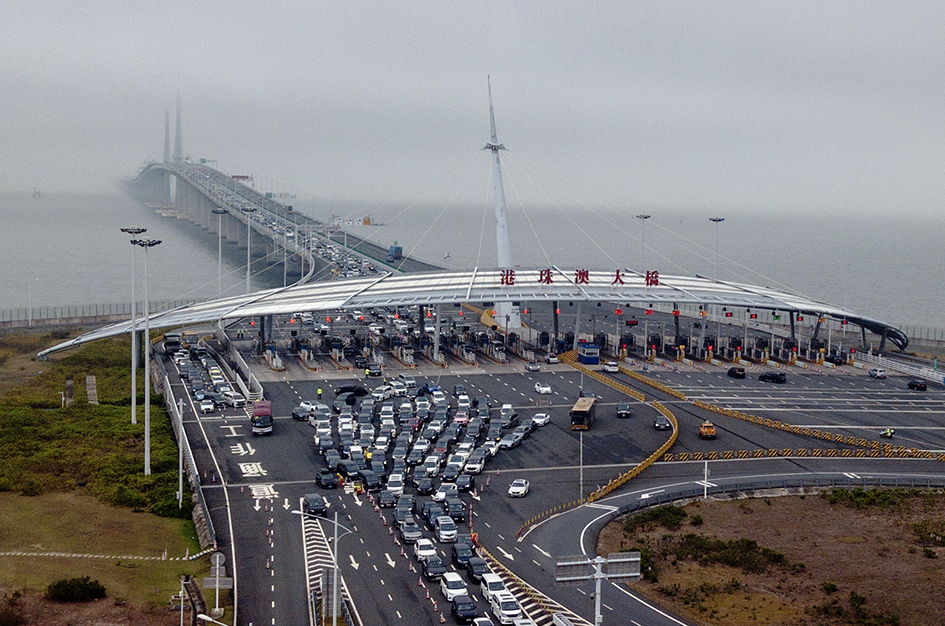 「五一」假期港珠澳大橋珠海公路口岸再次刷新進出境車流量