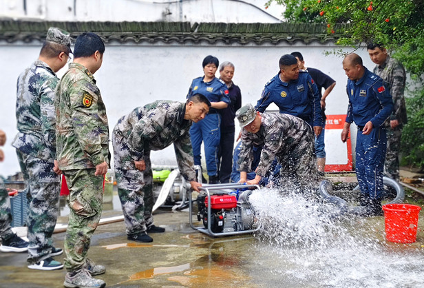 實戰演練防內澇  皖屯溪區切實提升搶險處置能力