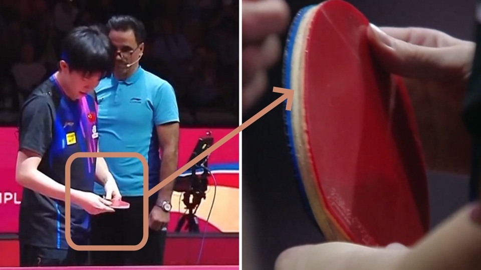 多哈世乒賽王楚欽球拍檢測環節受損 國際乒聯發聲明