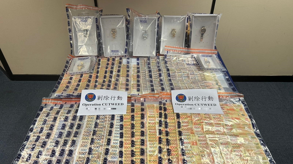 O記打擊黑社會活動拘捕83人 檢逾1700萬元毒品和犯罪得益