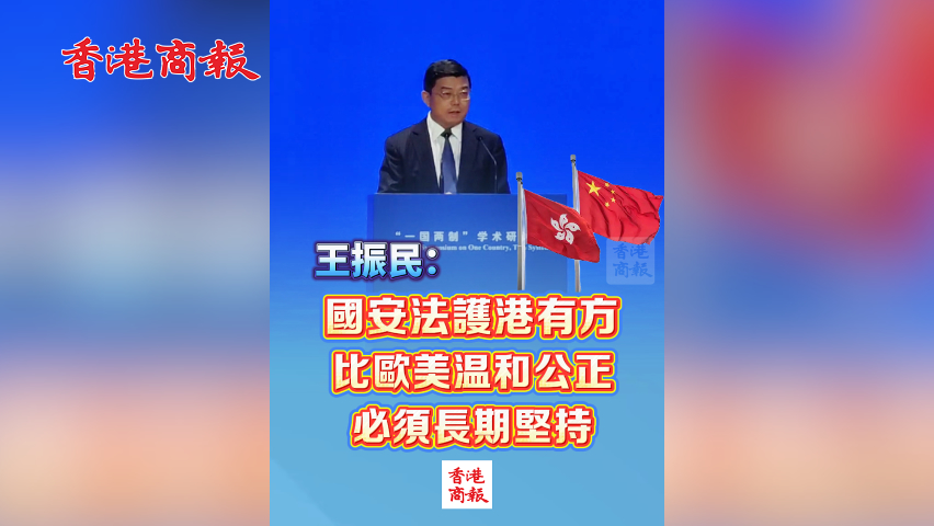有片丨王振民：國安法護港有方 比歐美溫和公正 必須長期堅持