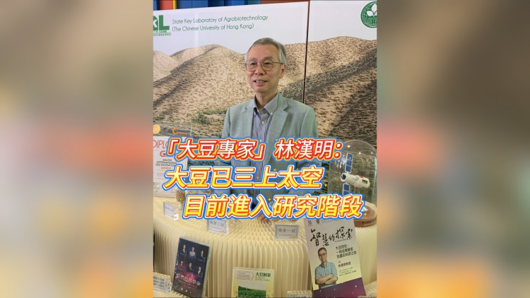 有片丨「大豆專家」林漢明：大豆已三上太空 目前進入研究階段
