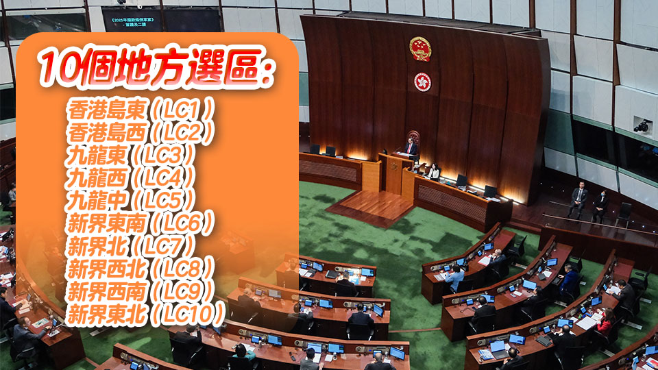 立法會換屆選舉地方選區分界：河套區劃入新界北 其餘9地方選區維持現狀