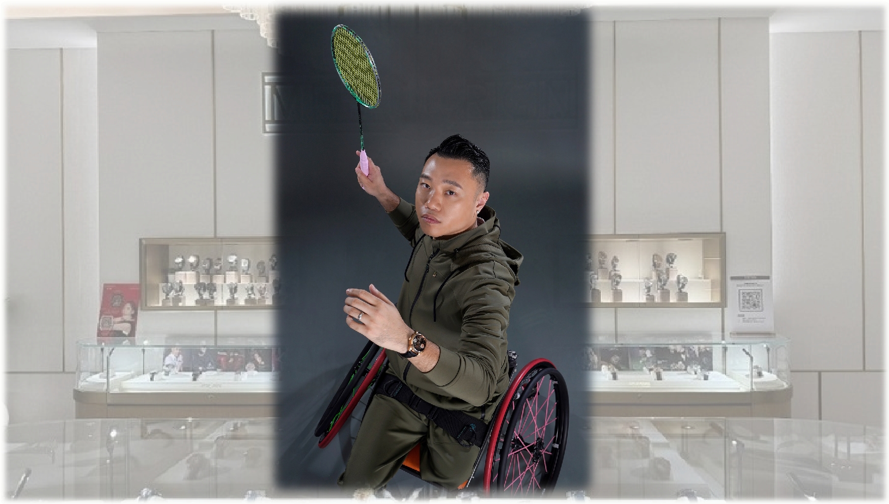 【時尚】輪椅羽毛球手陳浩源  陀飛輪腕表鼓勵同路人