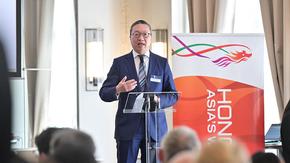 林定國巴黎出席律政司研討會 推介香港法律服務