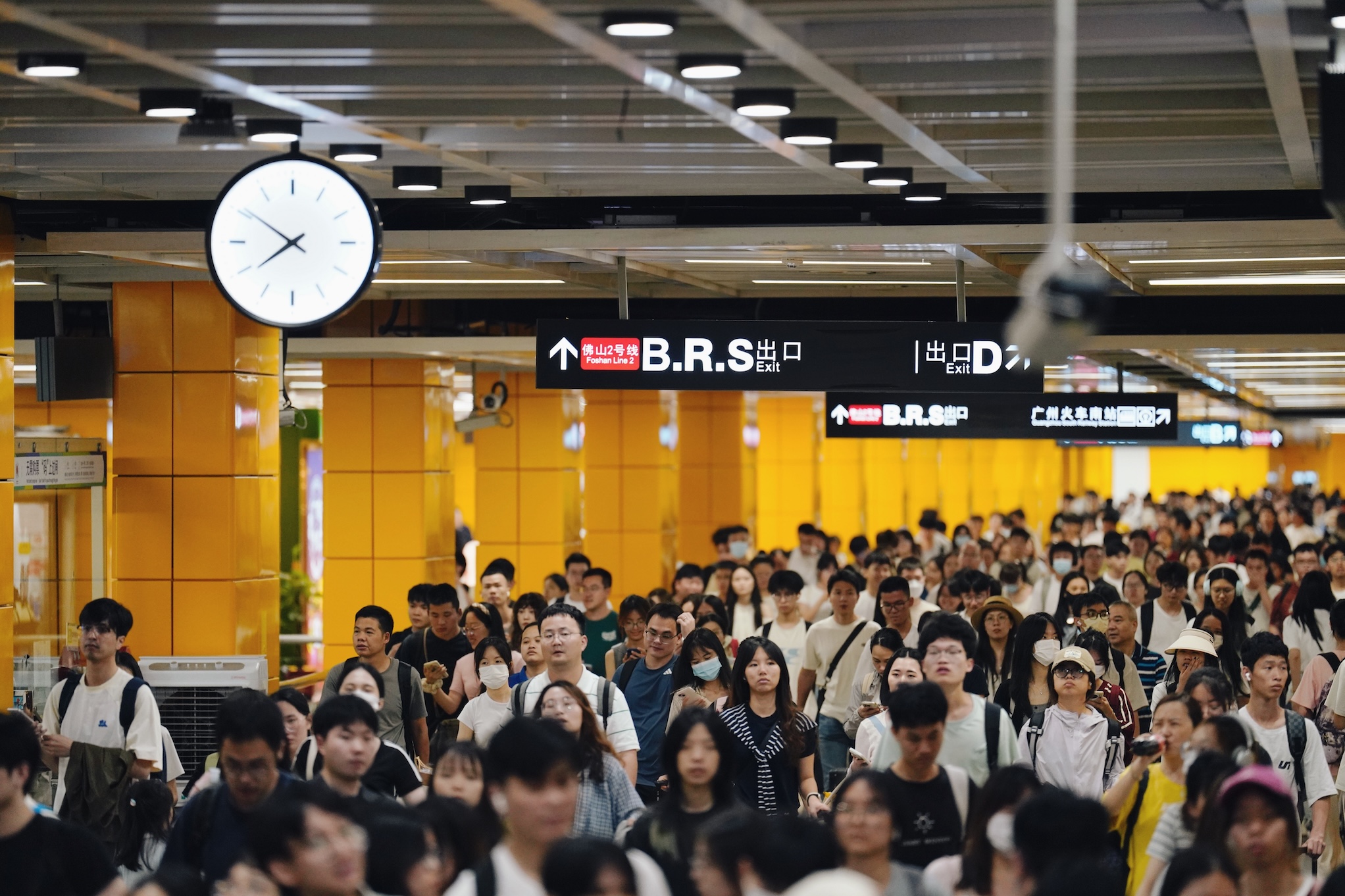 廣州地鐵連續10個工作日單日客流破千萬