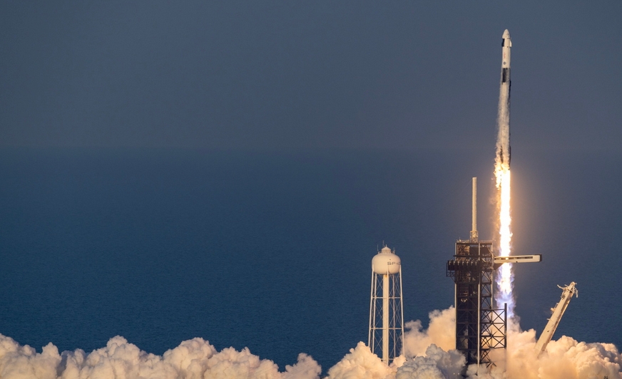 美國「龍」飛船執行新一期載人航天任務前往空間站 