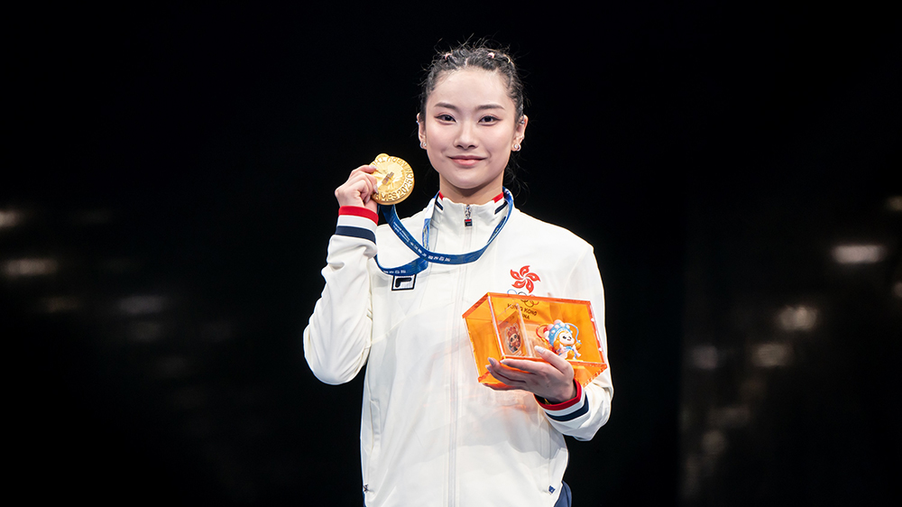 女子長拳劍術槍術全能直領到底 沈曉榆勇奪港隊世運會第3金