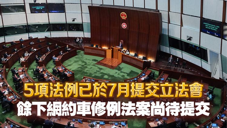 政府提交下半年度立法議程 包括簡樸房、籃球博彩稅及規管網約車等法例