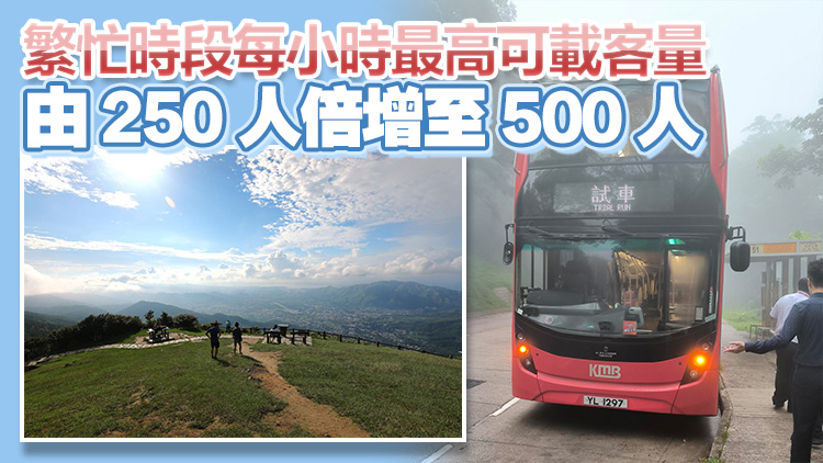 8·24起九巴51號線改用雙層巴士 增加載客量應付大帽山人流