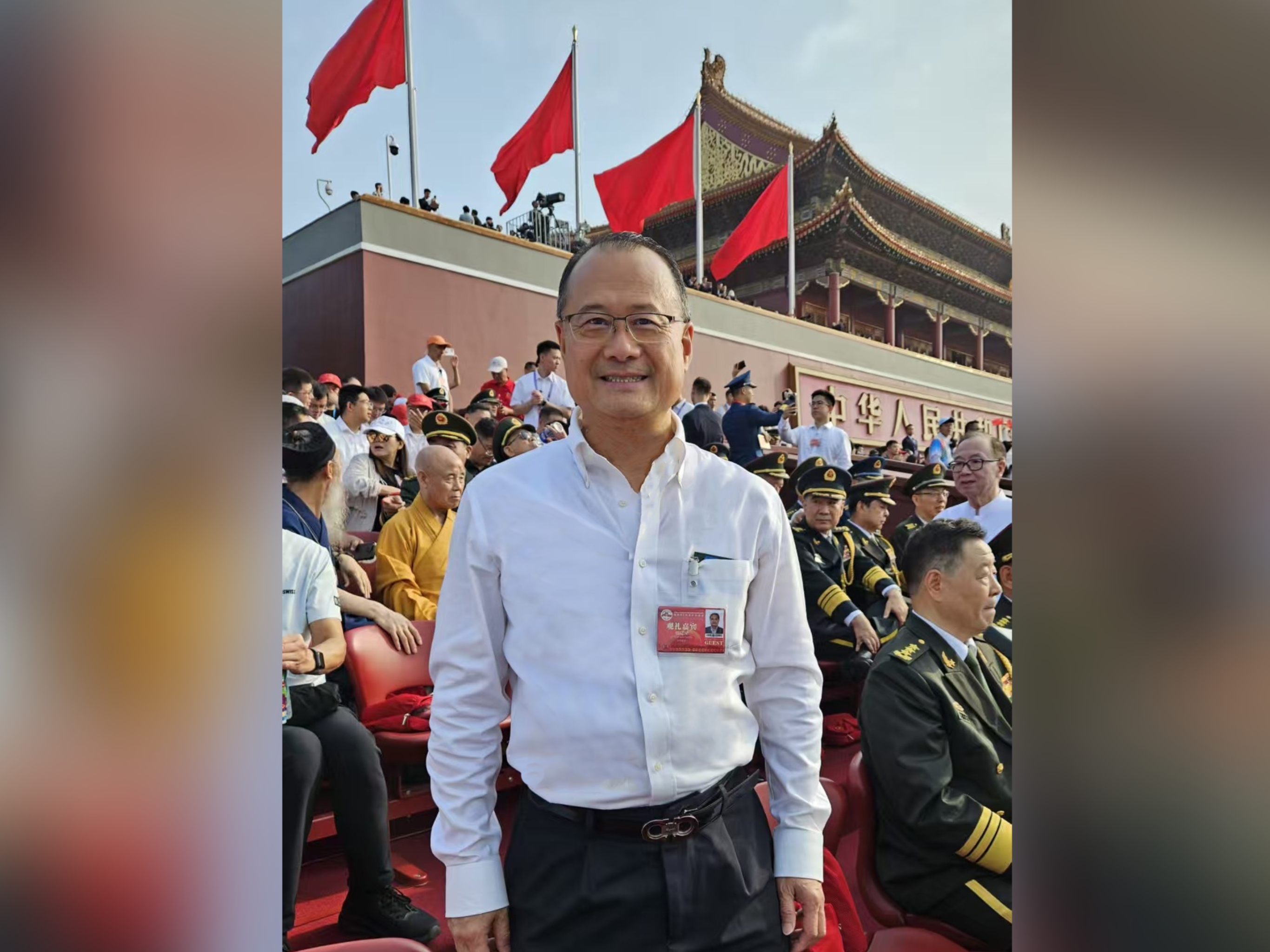 中總首長出席抗戰勝利80周年閱兵儀式