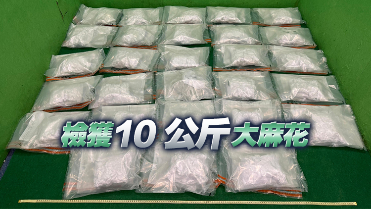 海關機場拘捕曼谷抵港男子 檢值210萬元大麻花