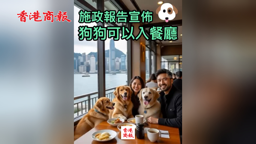 有片丨​【施政報告2025】放寬寵物狗入食肆規定 料明年中發牌照