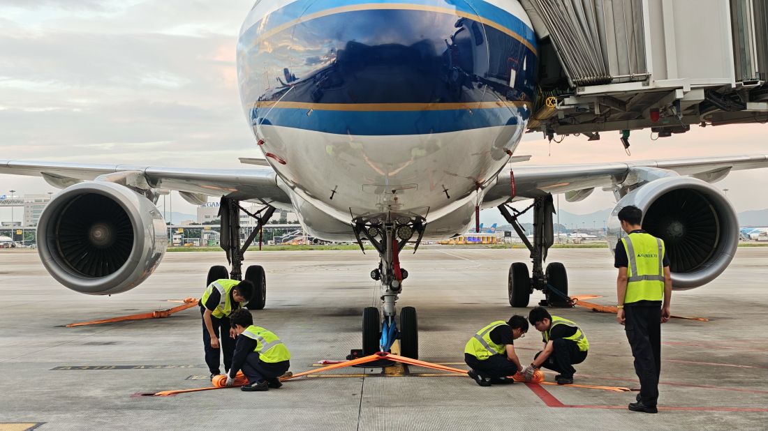 有片︱南航全力應對颱風「樺加沙」