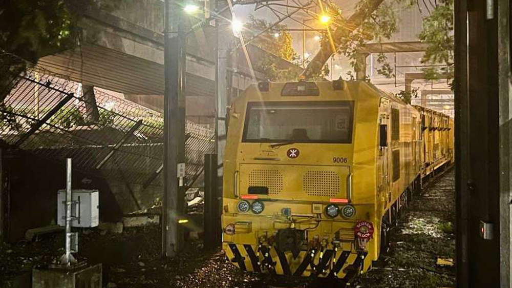 港鐵：改發8號風球後，逐步恢復露天路段服務