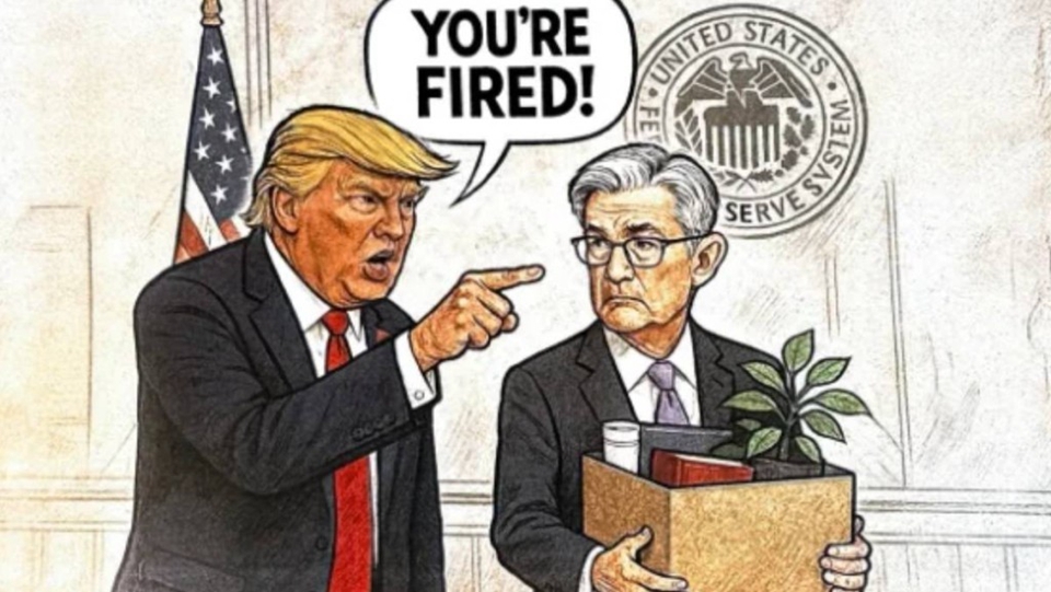 特朗普發布「解僱鮑威爾」漫畫  再度引發華爾街關注