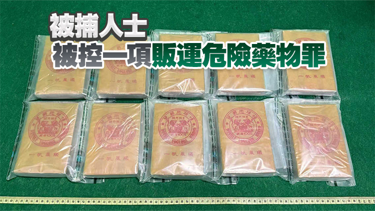 海關破行李藏毒案 拘一男檢約190萬元懷疑海洛英