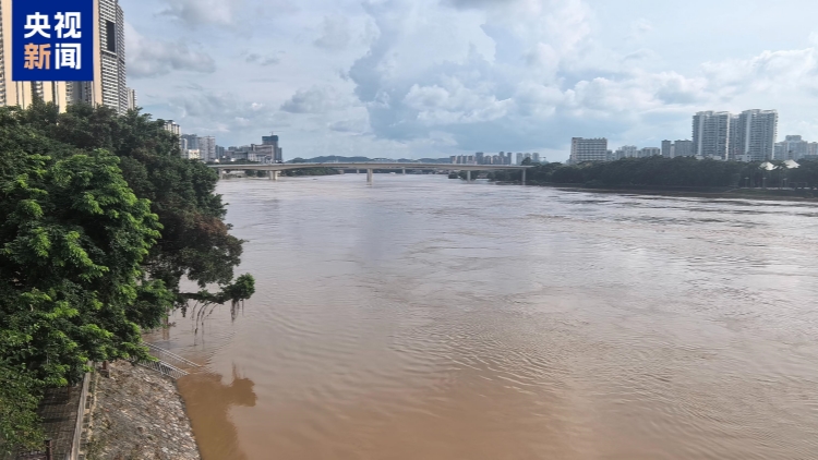 廣西鬱江出現洪水