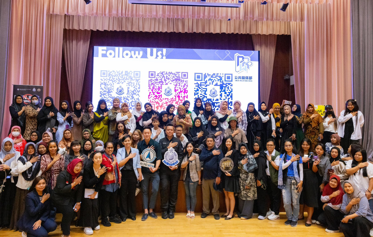 警方辦印尼傭工防罪講座 人氣印尼華僑「展超Sir」驚喜現身