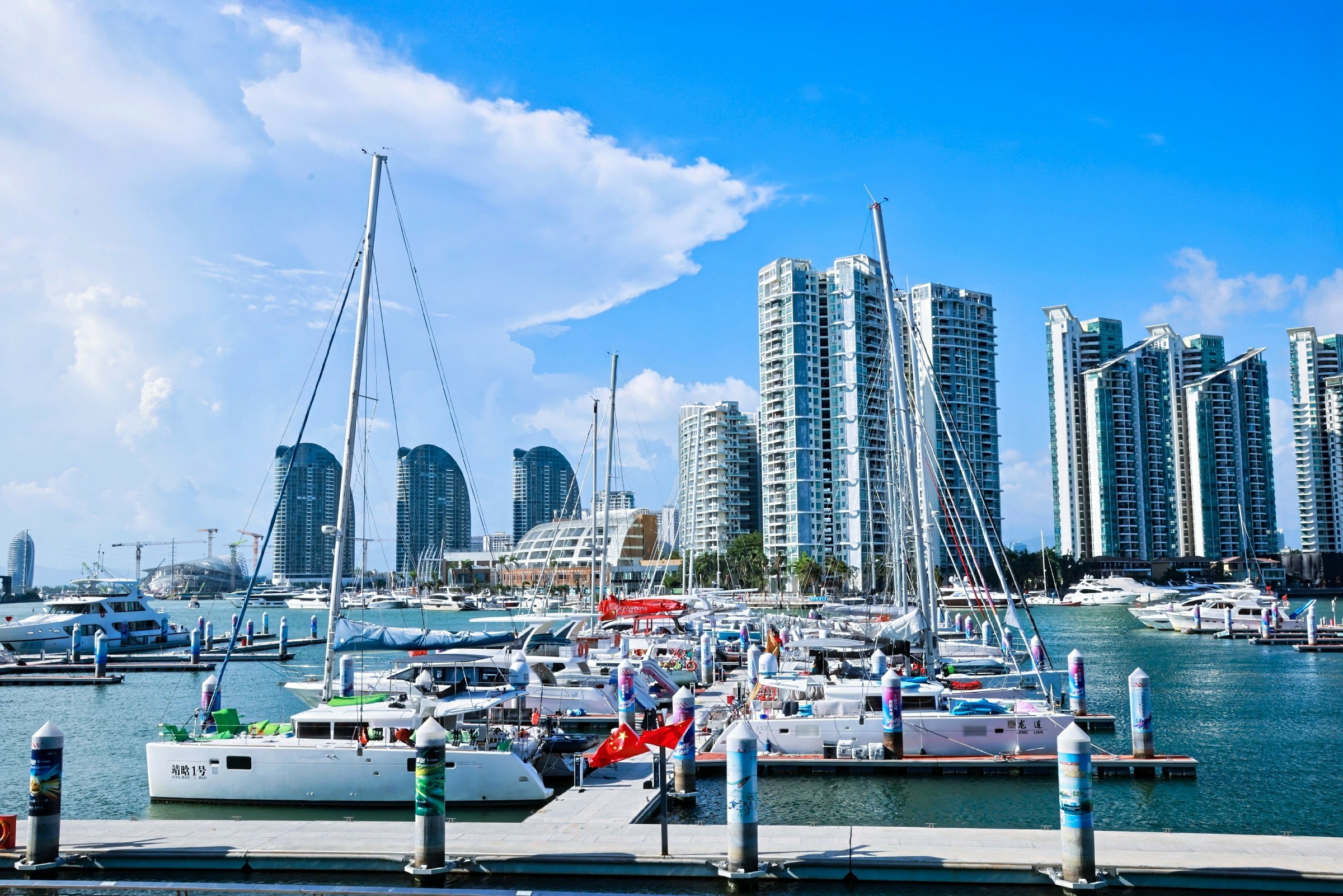 中外媒體海南行 | 三亞國際遊艇中心 解碼海南遊艇產業「藍色機遇」