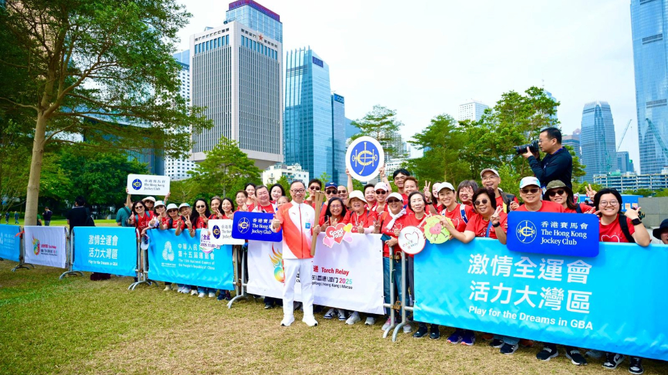 馬會派出9位代表參與傳遞聖火