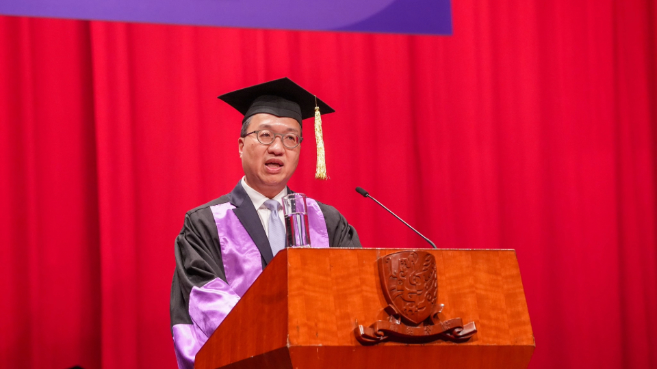 林定國出席中大法律學院博士及碩士學位畢業典禮 並呼籲選民踴躍投票