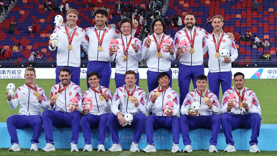 教大祝賀十五運會男子七欖港隊奪金 讚李卡度表現出色｜中國工商銀行（亞洲）特約