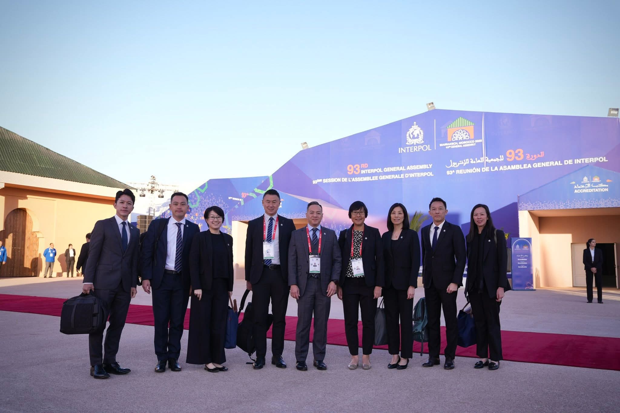 周一鳴率團赴摩洛哥 參與國際刑警大會