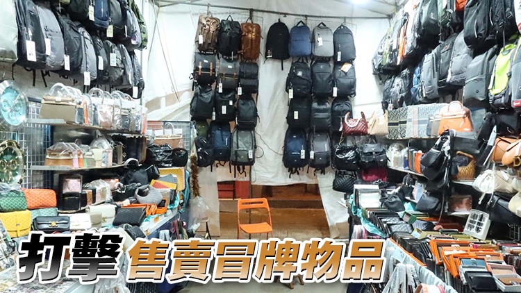 海關檢約7000件冒牌貨巿值逾250萬元 拘捕1男4女