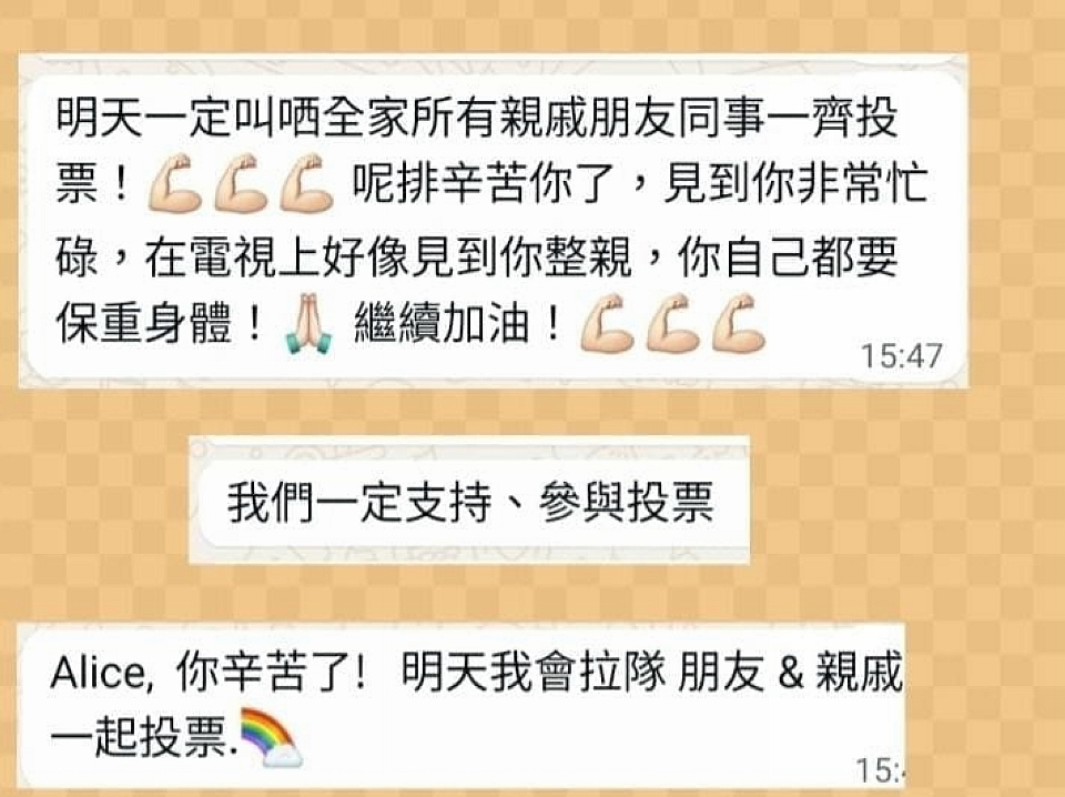 麥美娟：記得投票建設我們的香港