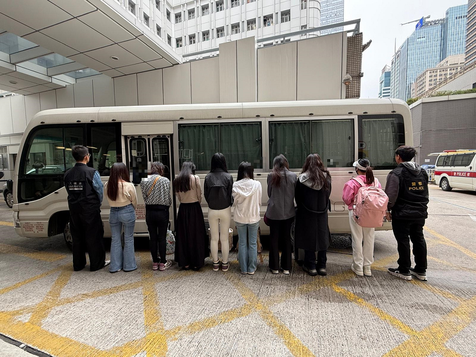警方入境處反罪惡行動 拘10女涉違反逗留條件