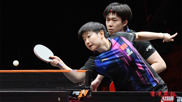 圖集丨王楚欽/孫穎莎3比0勝林詩棟/蒯曼 贏得混雙兩連勝