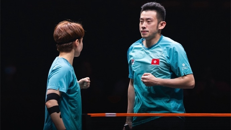WTT總決賽混雙小組賽：黃鎮廷/杜凱琹勝瑪納什·沙/奇塔萊