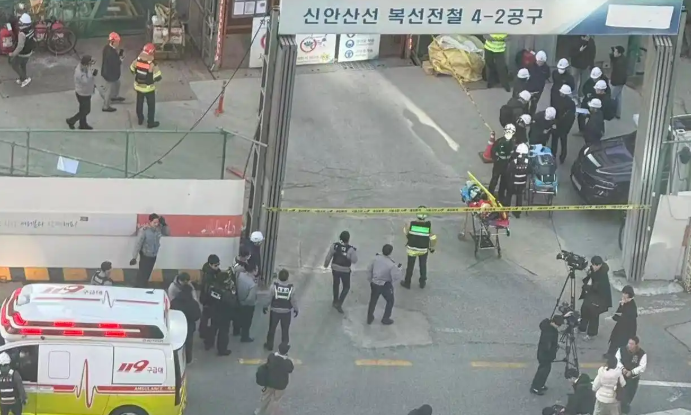 韓國首爾鐵路地盤鋼筋墜落 7人獲救1人心臟驟停送院