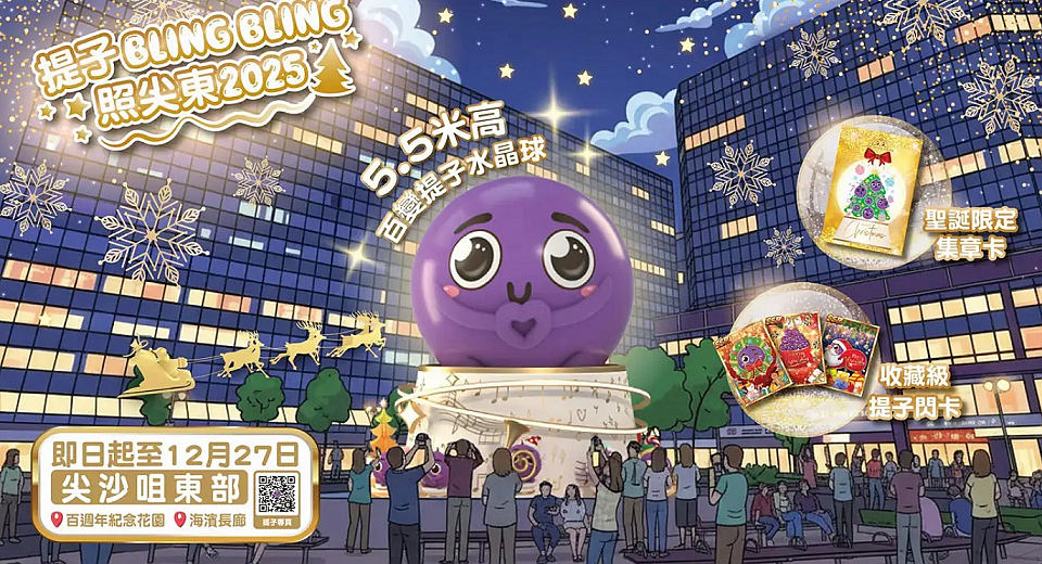 警方啟動聖誕防騙活動 尖東「提子」燈飾添防騙知識