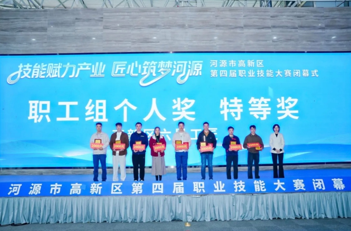 8人獲「河源市金牌工人」！河源國家高新區職業技能大賽獲獎名單揭曉