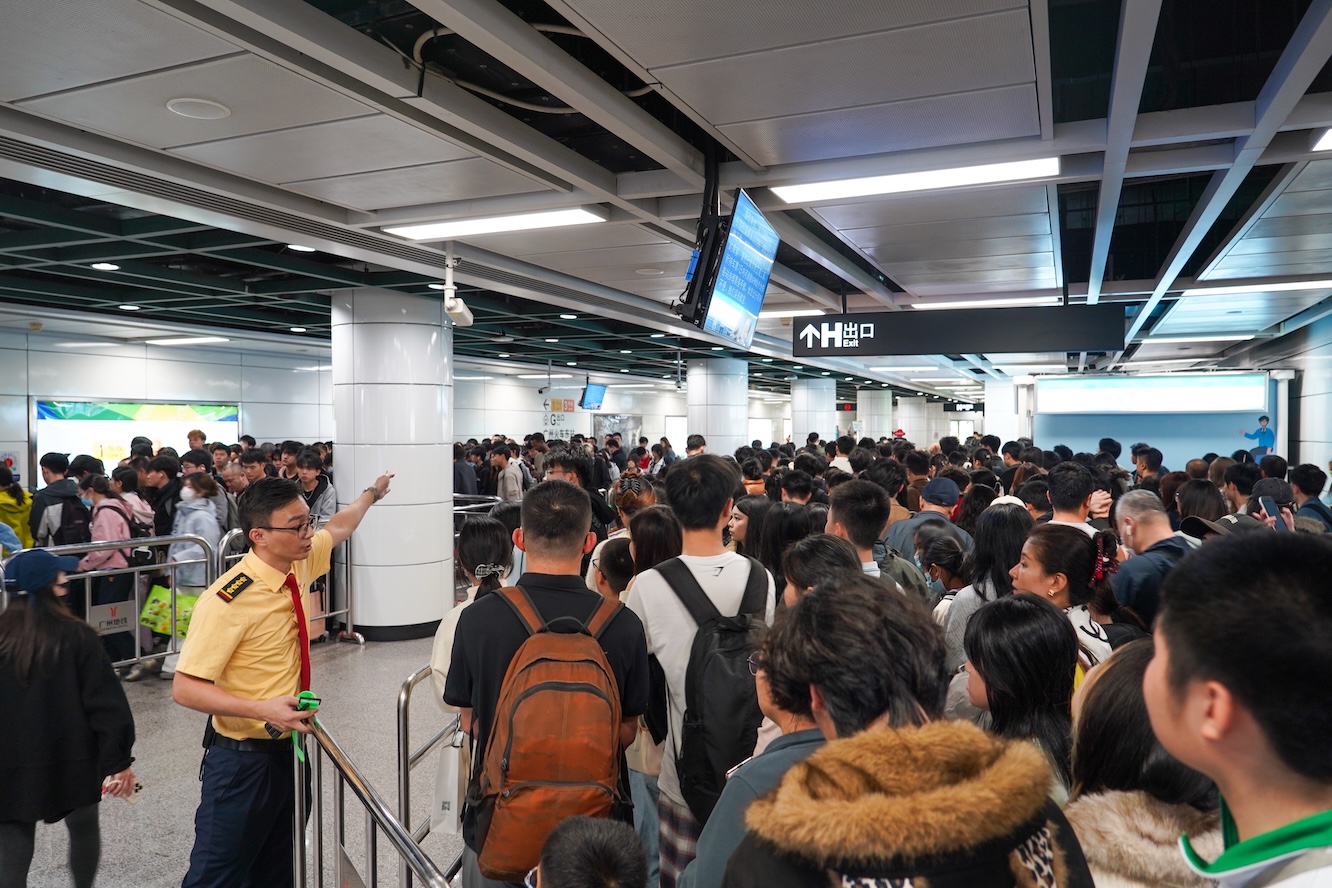 廣州地鐵客流有多強？創全國新紀錄  2025年最後一日客流達1409.3萬人次